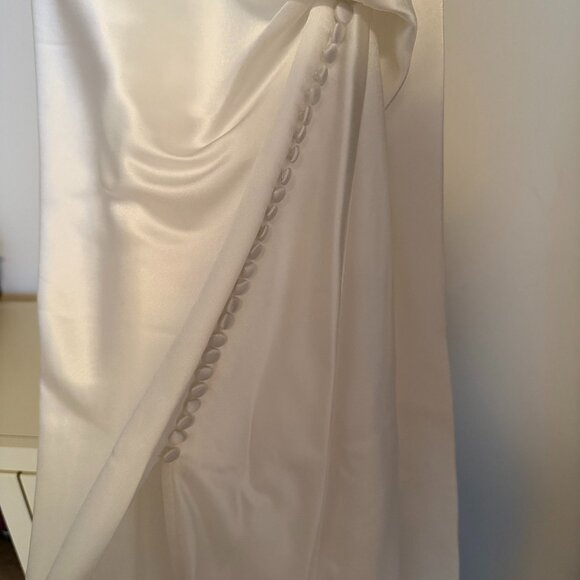 SAU LEE Penelope High-Neck Open-Back Satin Maxi Dress - Picture 8 of 10